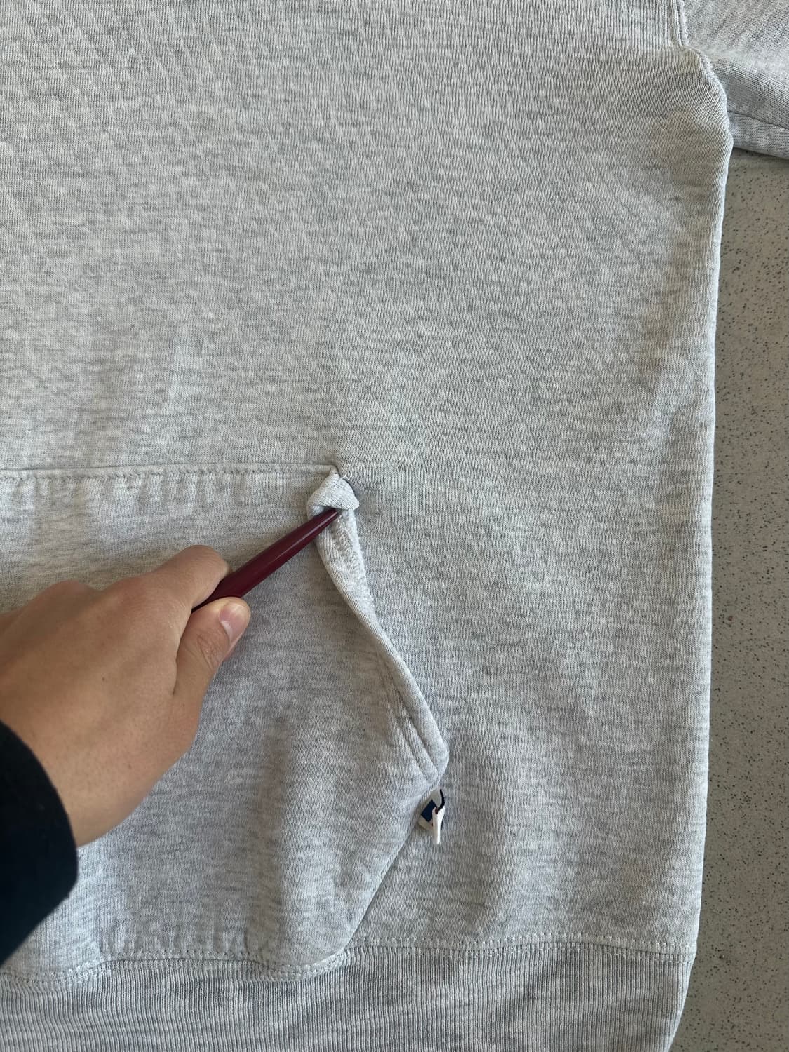 90s 빈티지 러셀 후드 밝은 그레이 XL USA 상품이미지4