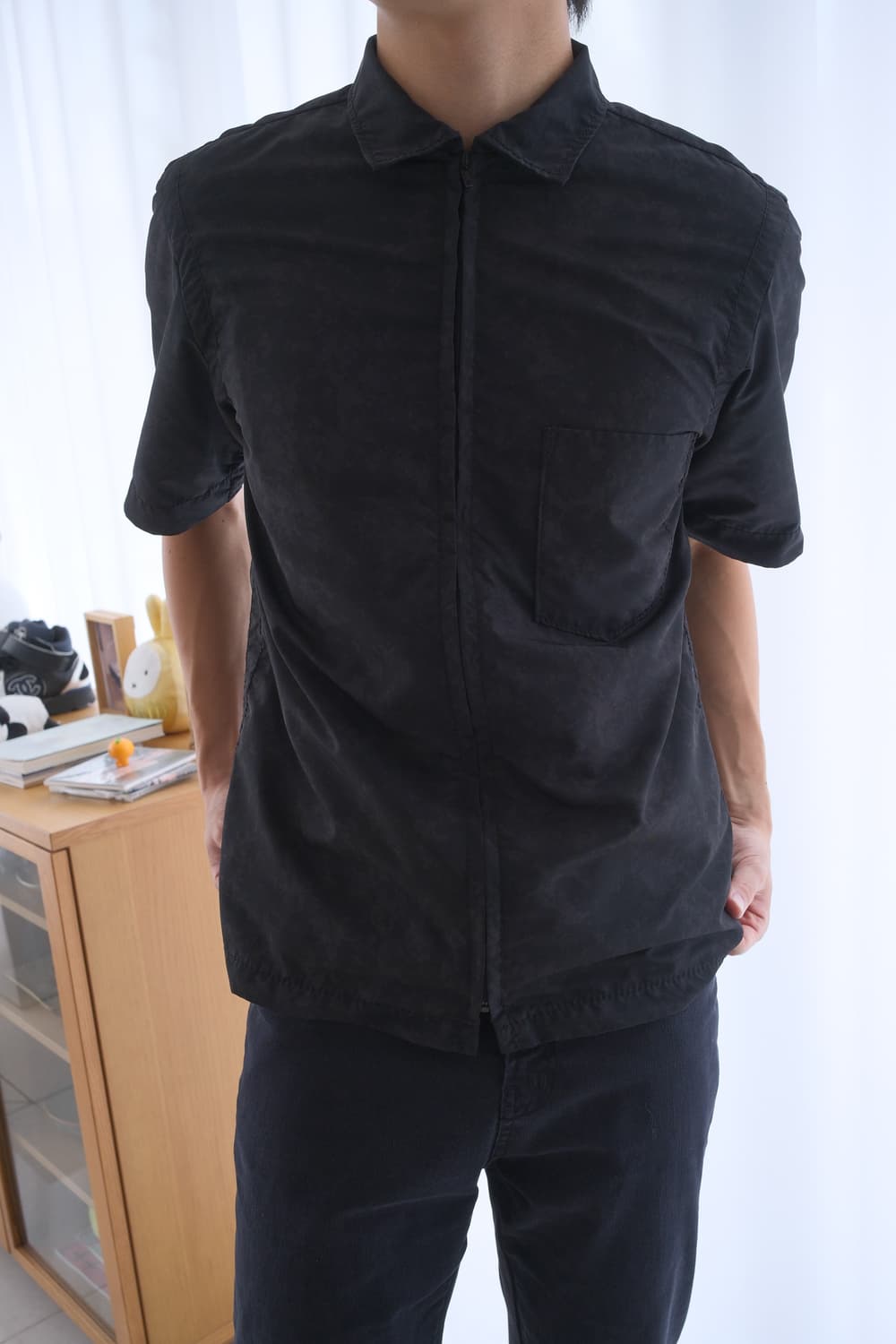 Washed zip shirt 상품이미지9
