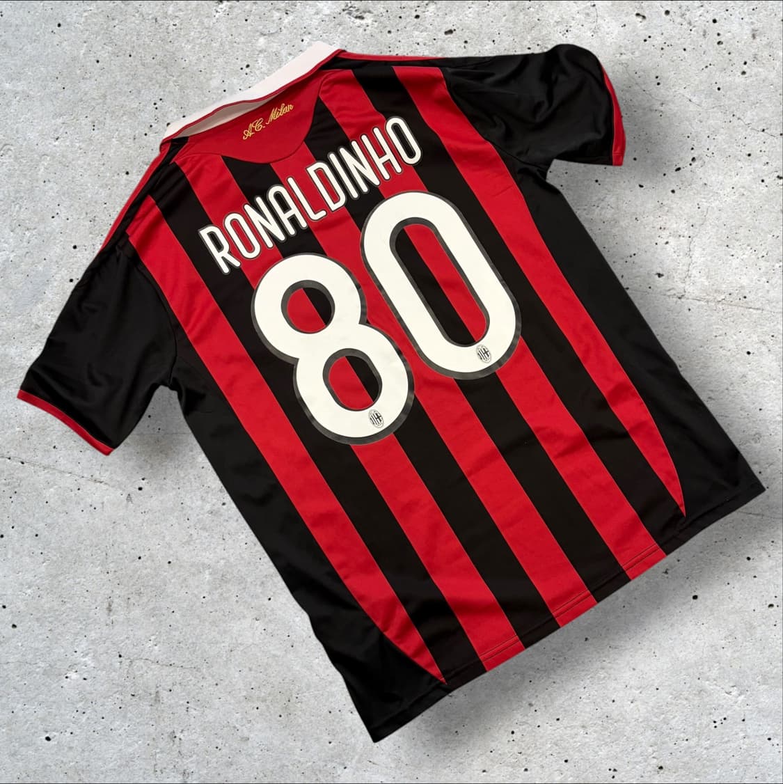 [M] 아디다스 09-10 AC밀란 축구 유니폼 반팔 D395 상품이미지2