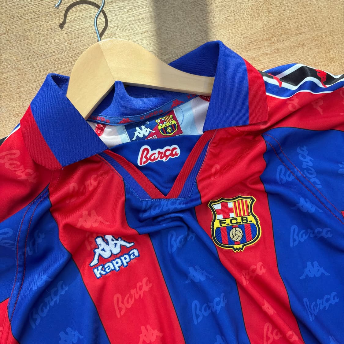 Barcelona Kappa Stripe Retro Jersey 상품이미지2