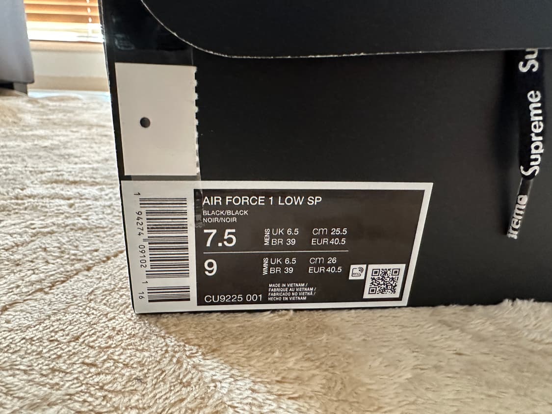 나이키 슈프림 에어포스255 새상품 상품이미지6