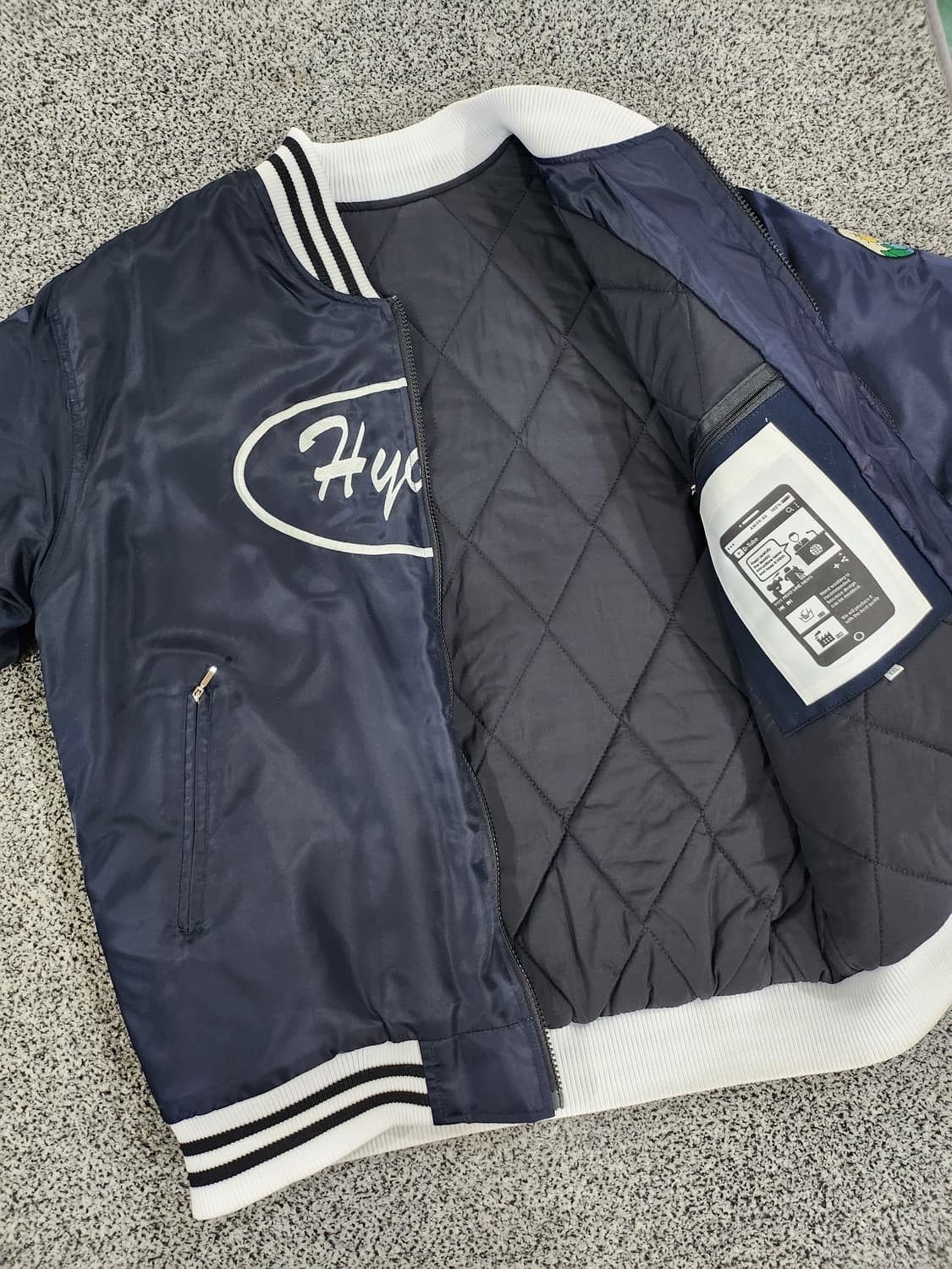 네이비 스트릿 로고 점퍼  상품이미지3