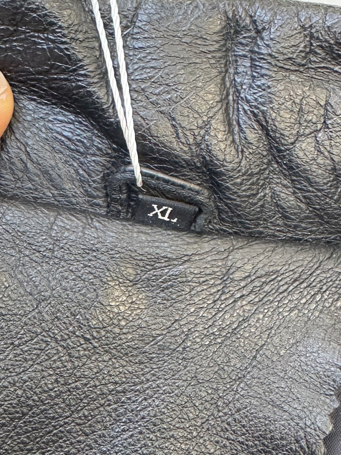 빈티지 90s 카우 레더 버클 코트 상품이미지5