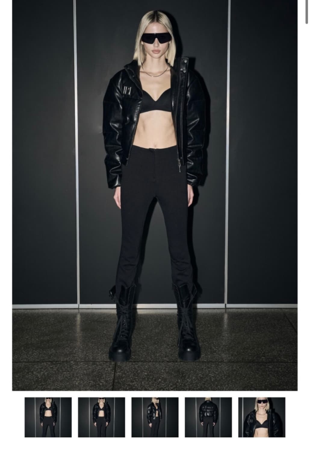 보헤미안서울 레더 패딩 덕다운 메탈 로고 LEATHER DUCK DOWN 상품이미지6