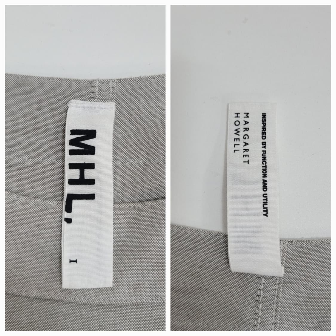 MHL 마가렛호웰 숄드 버튼 코튼 원피스 / 여 1 (44~55) 그레이 상품이미지7