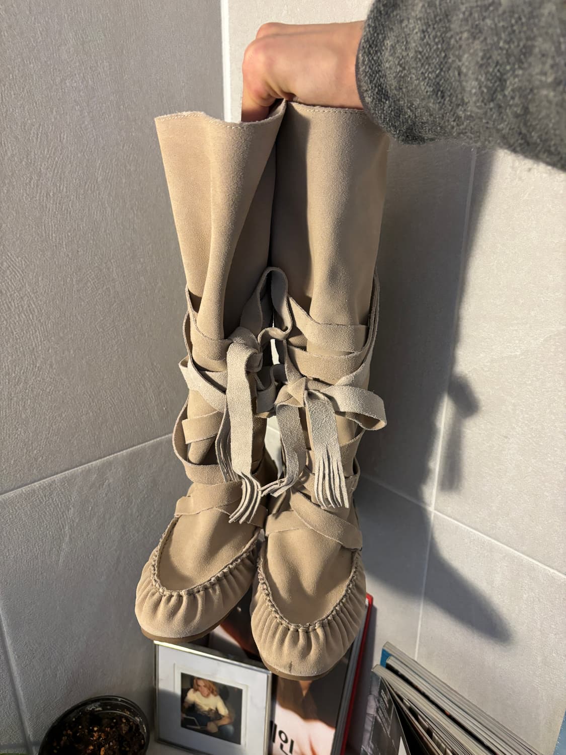 디젤 스웨이드 본디지 부츠 상품이미지3