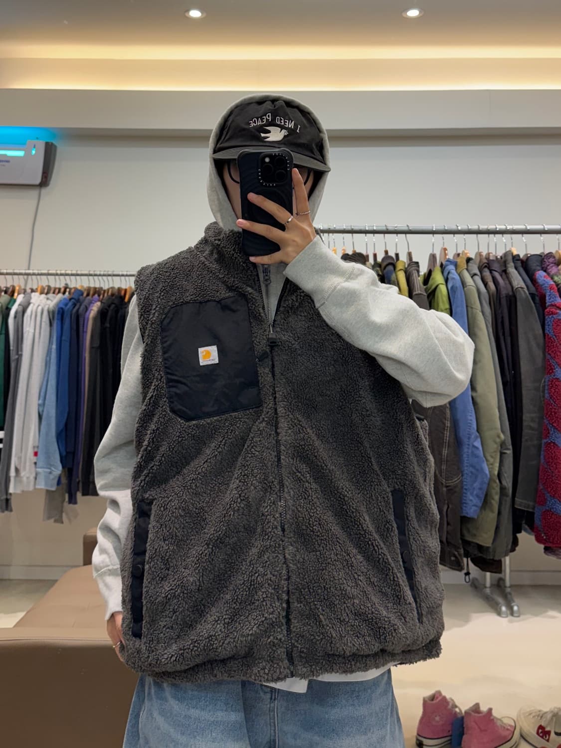 칼하트 리버시블 워크-후리스 베스트 상품이미지7