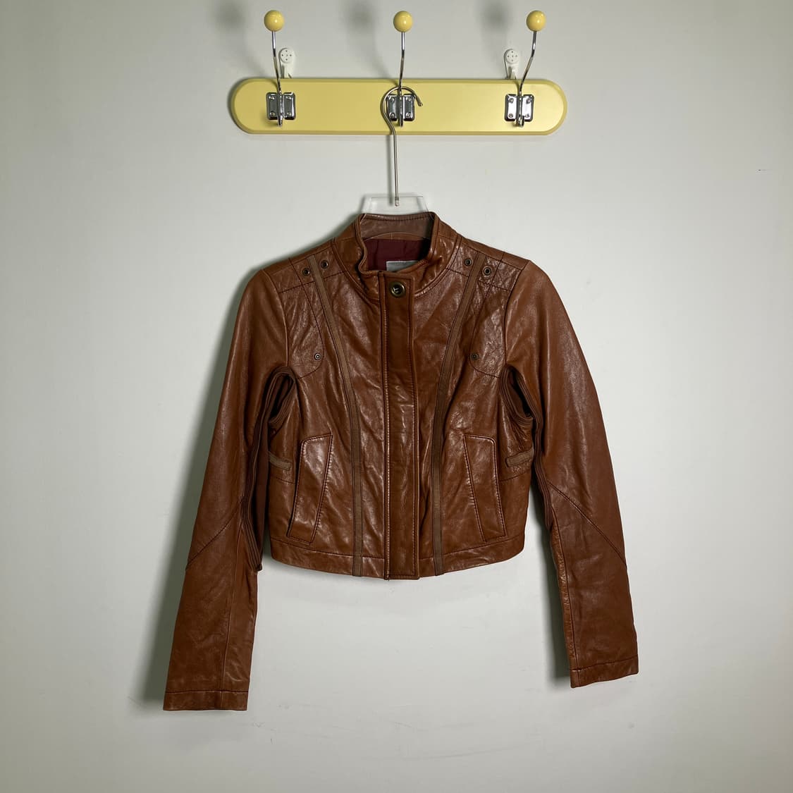 DOHC 브라운 크롭 양가죽 자켓 S 상품이미지1