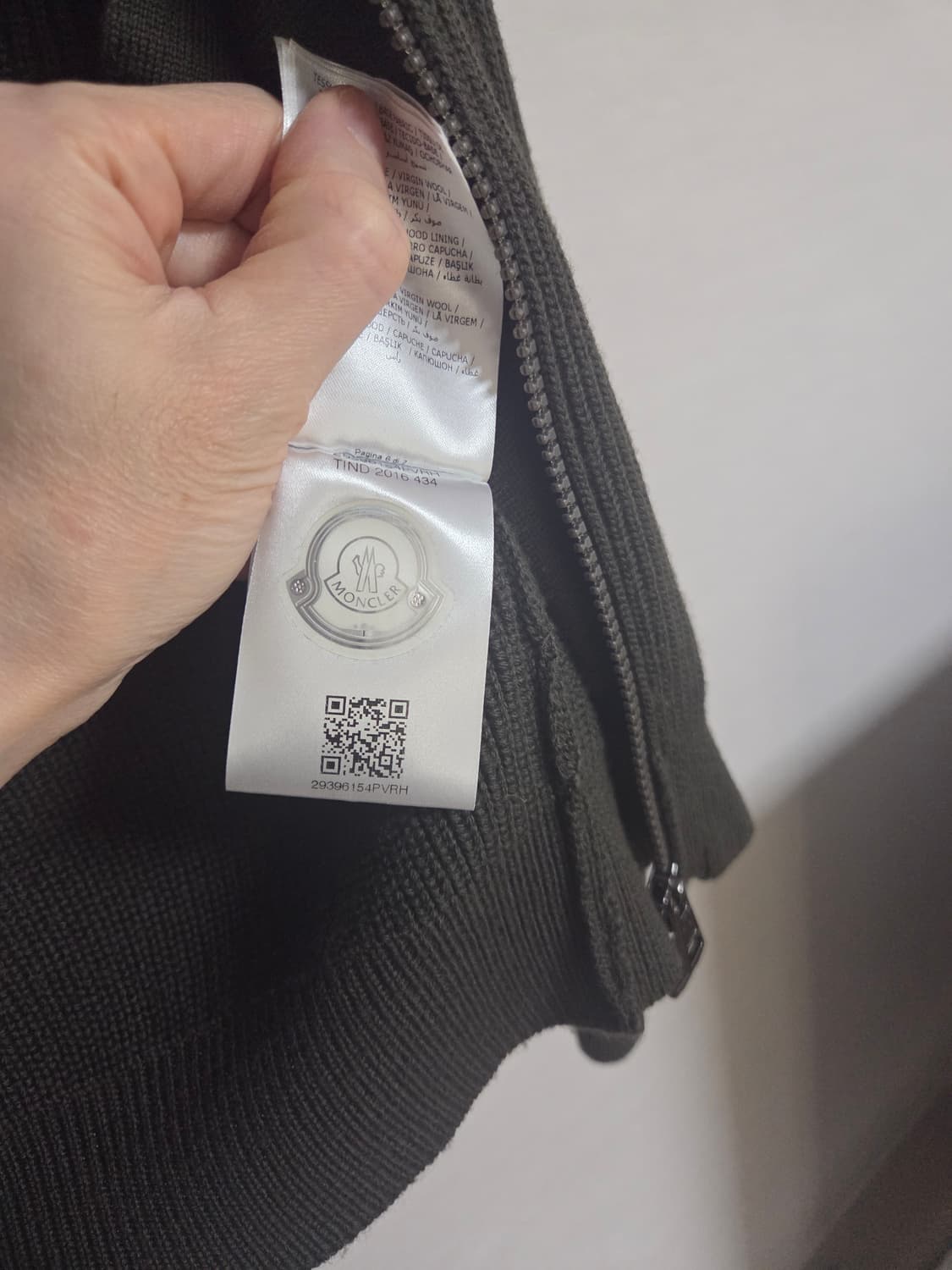 몽클레어 후드 니트 가디건 올리브 상품이미지6