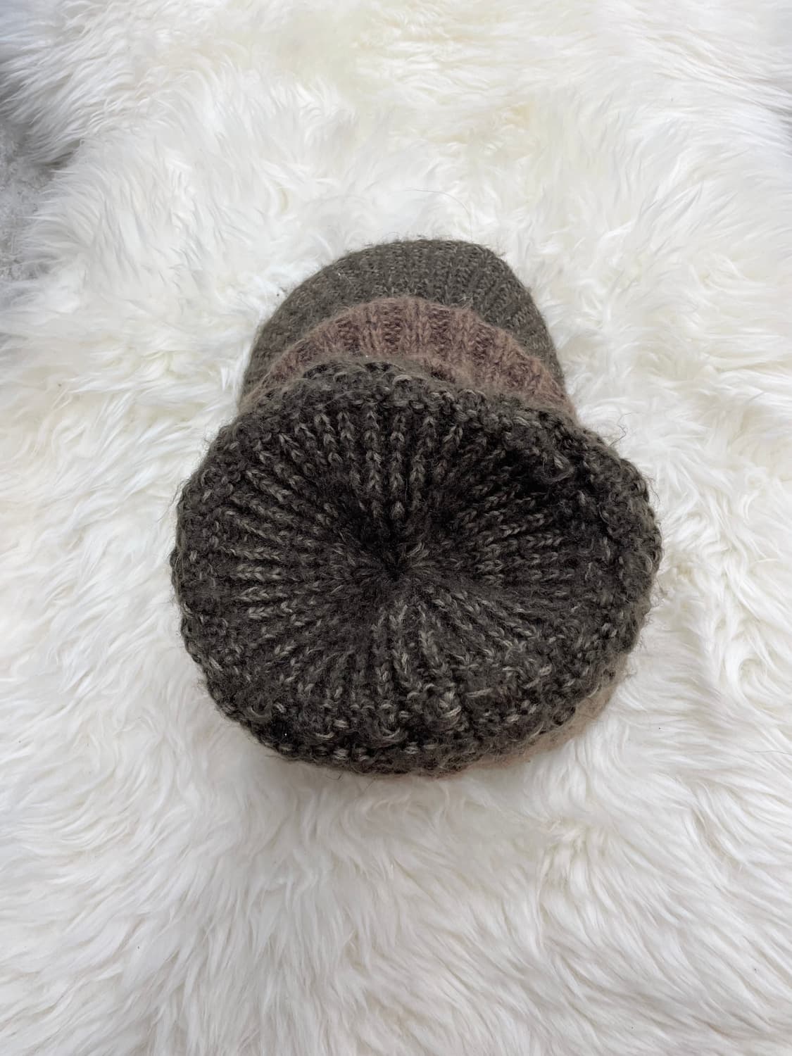 브라운 모리 레이어드 니트 비니  상품이미지5