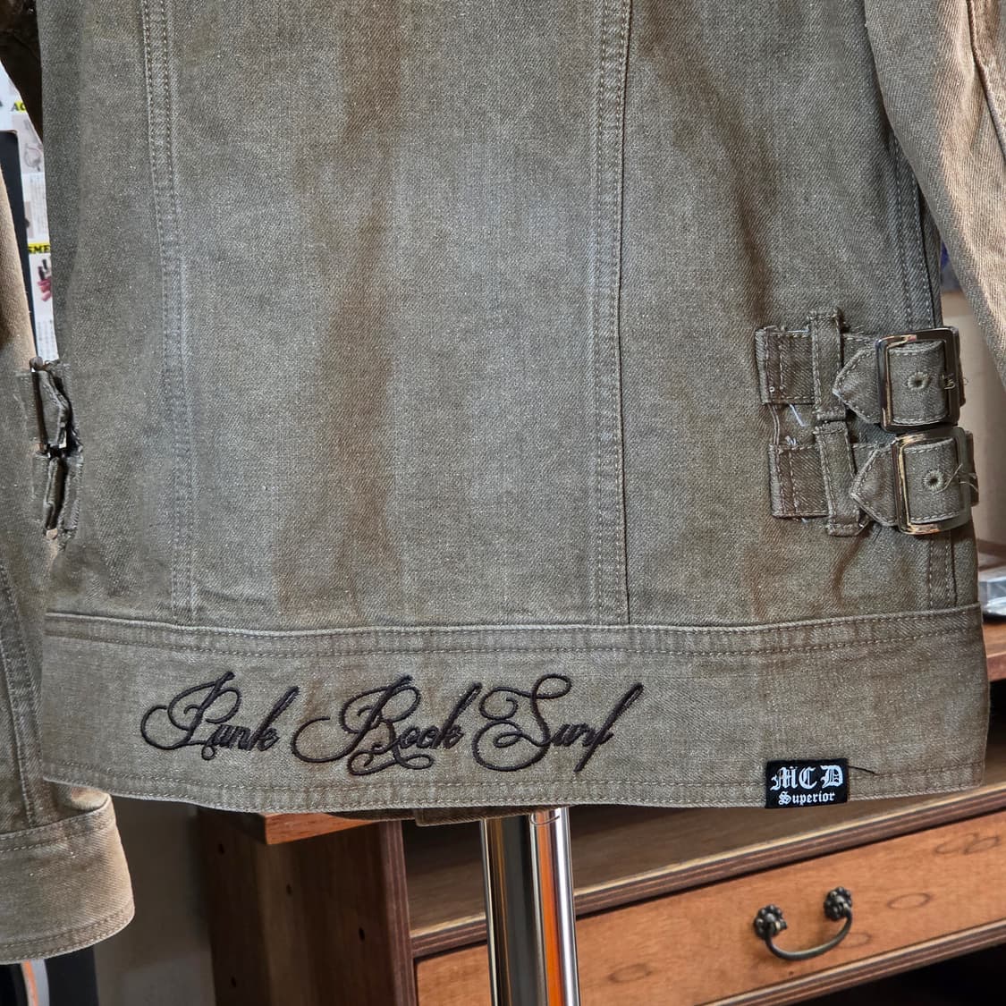 MCD 펑크 자수 브라운 코튼 자켓 상품이미지7