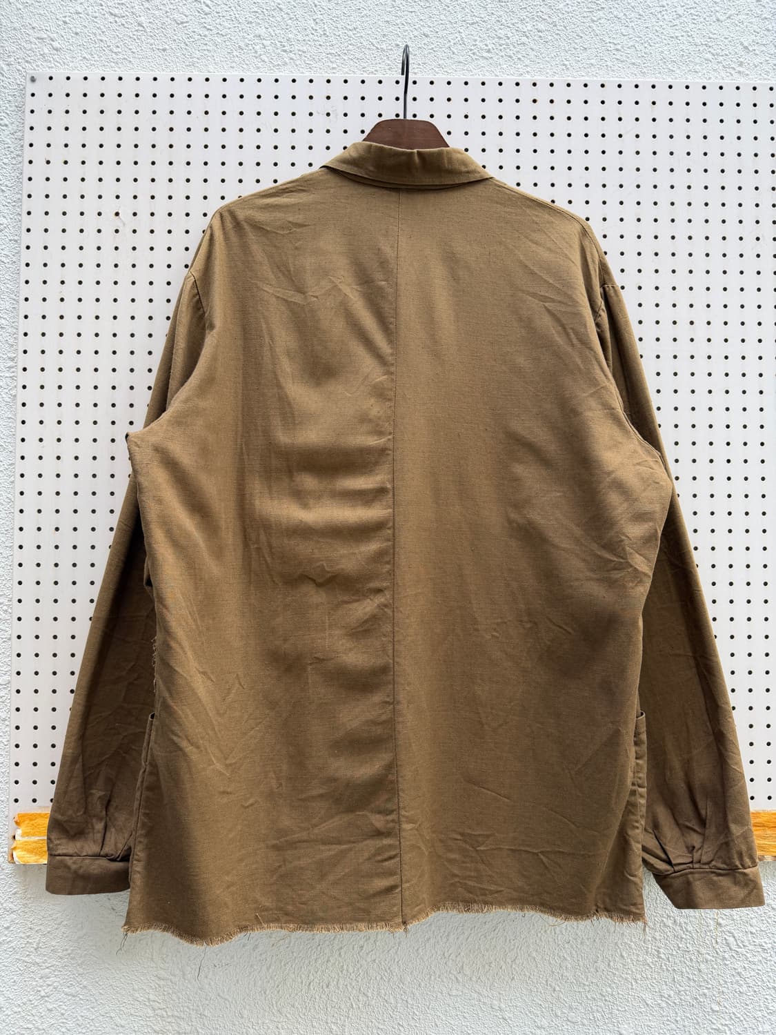1980s FRENCH FRINGED HEM BROWN 프렌치워크자켓 상품이미지2