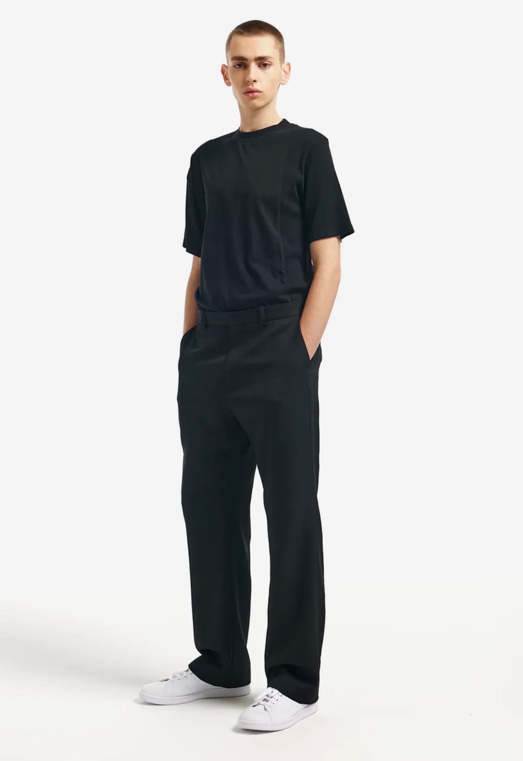 MNGU Wool 플레어 pants in Black 상품이미지3