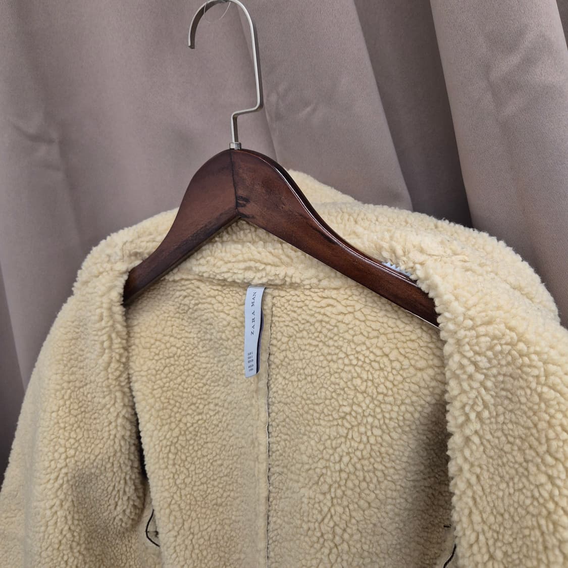 자라 맨 양털 무스탕 자켓 상품이미지5