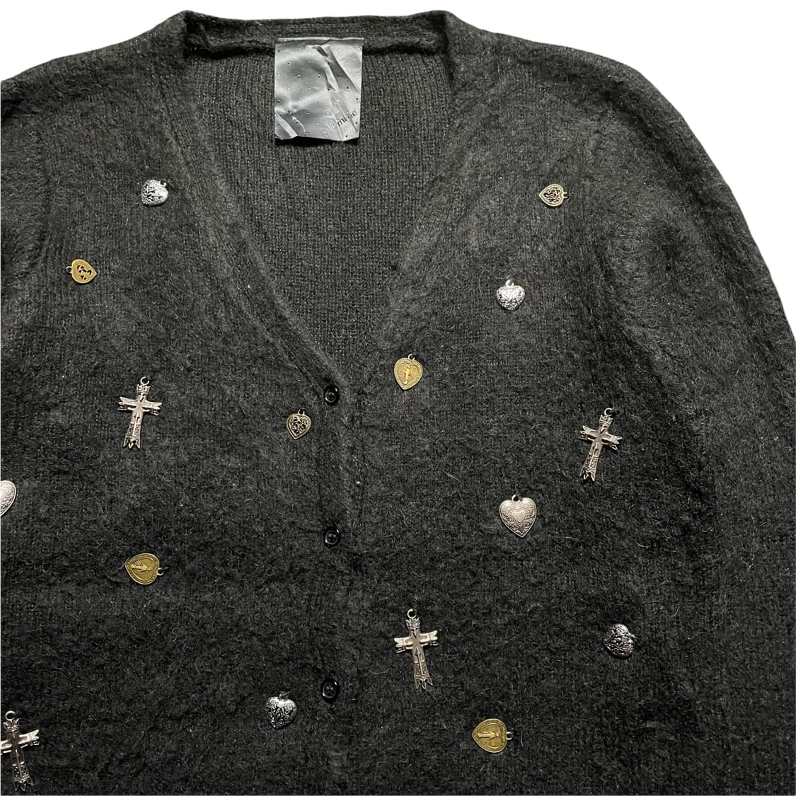 Nomine 스틸 트리밍 모헤어 가디건 상품이미지2