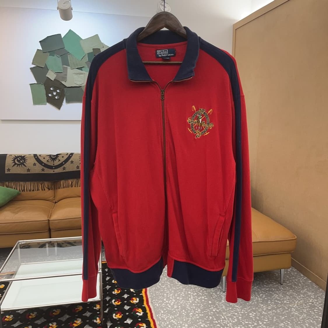 폴로 랄프로렌 빈티지 레트로룩 올드스쿨 로고 집업 XXL C08161 상품이미지3
