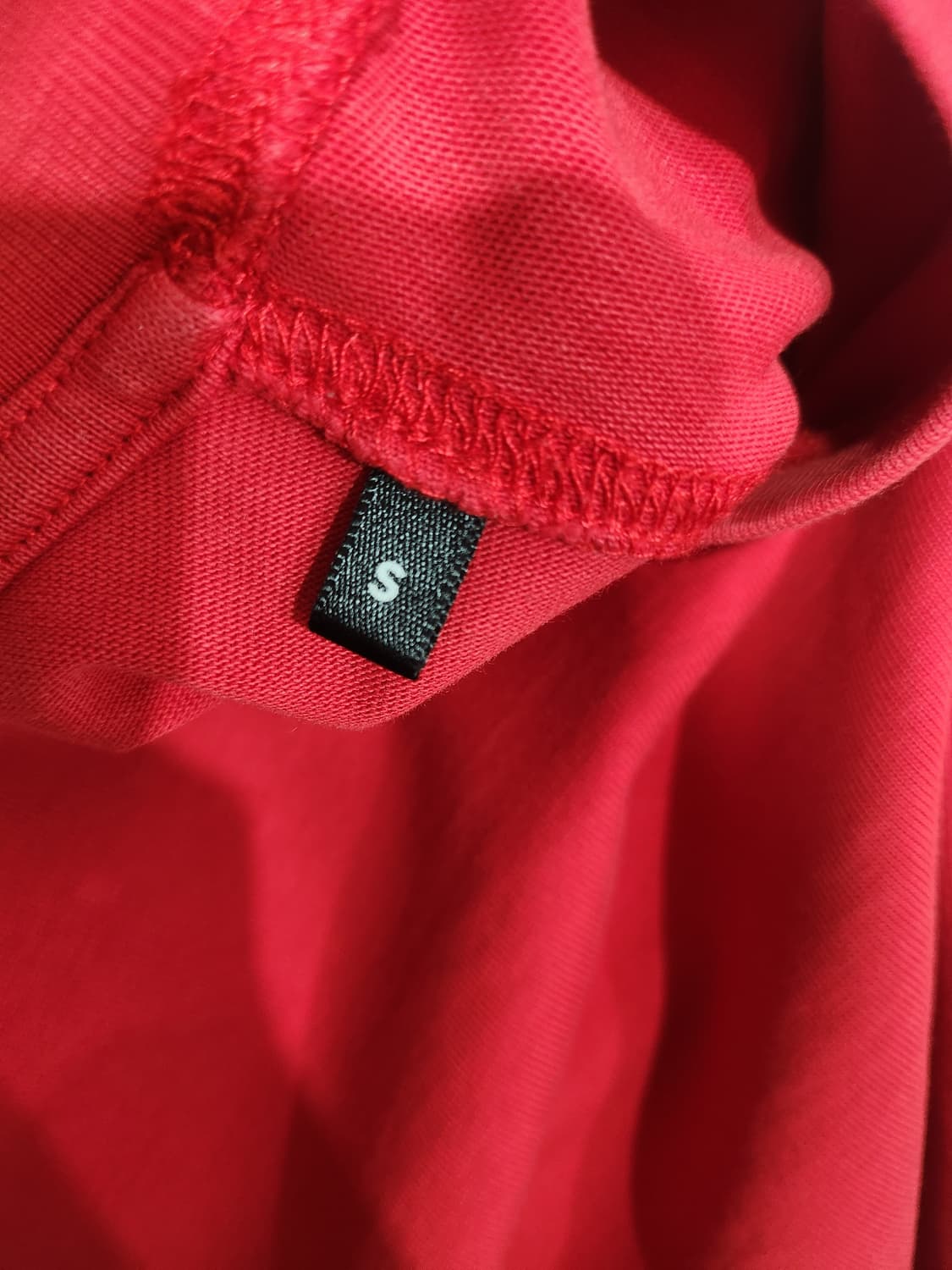 아미 하트 로고 박스 반팔티 레드 S 정품 상품이미지6