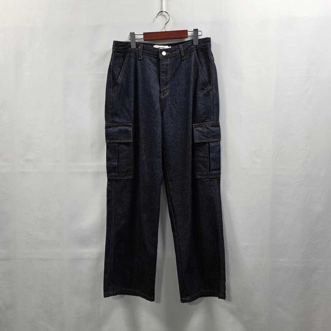 1133 [DECRT] 데님 카고 와이드 팬츠 32 상품이미지1
