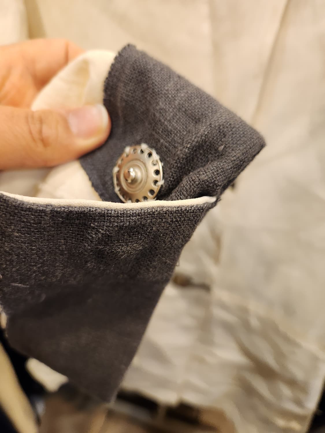 타임 포스트모던 린넨 자켓 상품이미지3