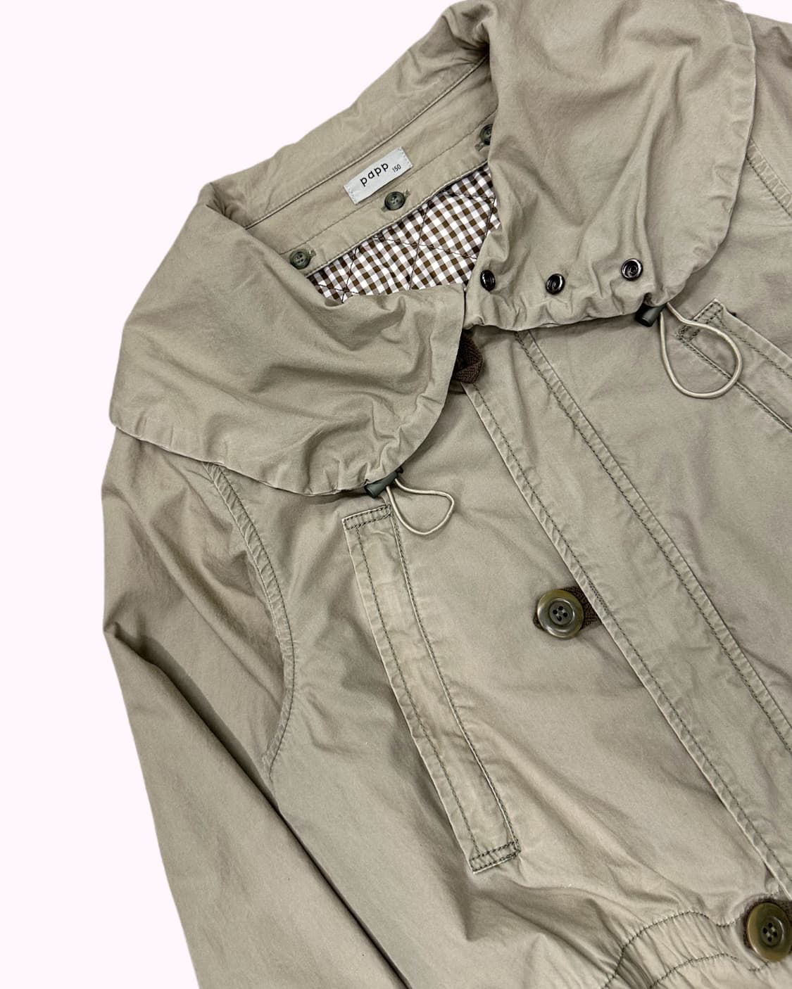 vintage khaki collar parka 상품이미지5