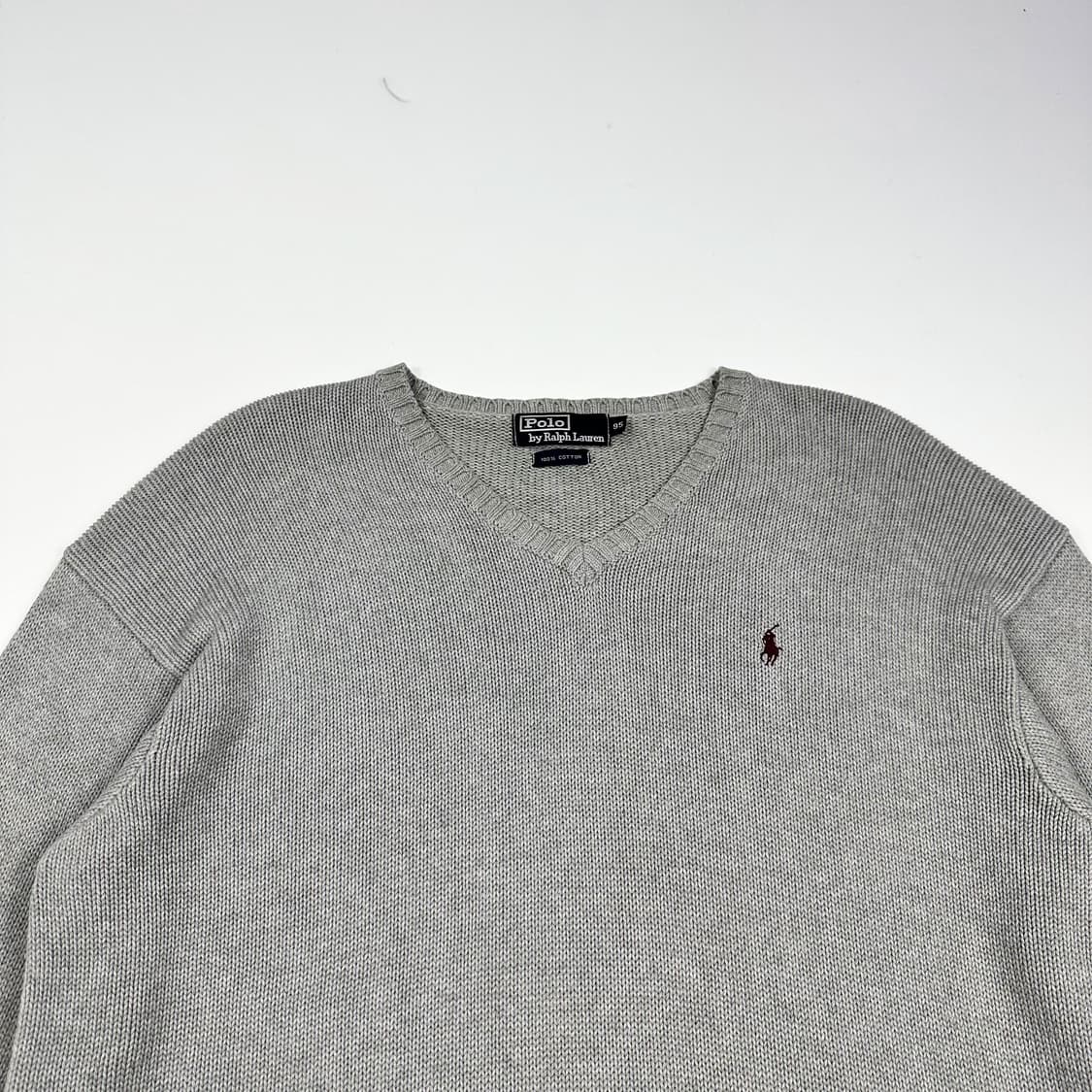 폴로 랄프로렌 포니 그레이 꽈배기 케이블니트 (실측 L) 상품이미지1