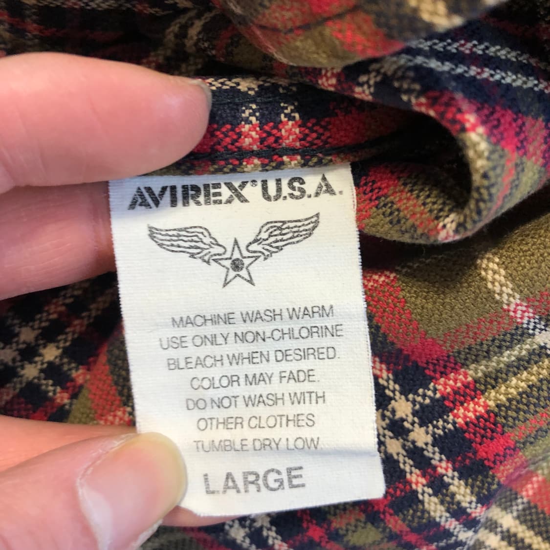 1990s 아비렉스 플란넬 셔츠  상품이미지6