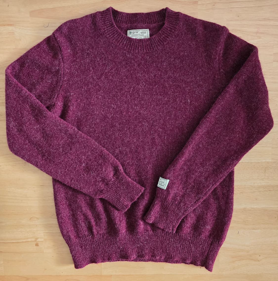 GRN 퓨어울 100% 쉐기독 텍스쳐 니트 (L) 상품이미지4