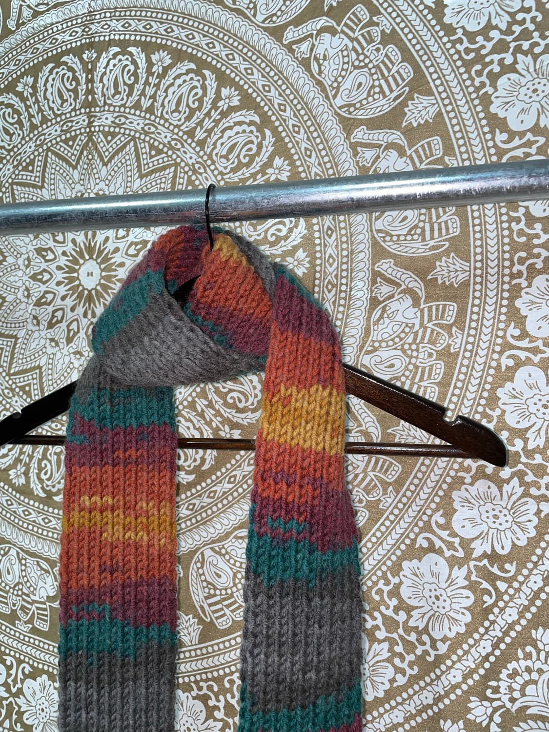 빈티지 스트라이프 케이블 니트 머플러 목도리  상품이미지3