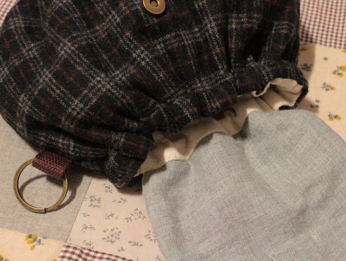 핸드메이드 빈티지 업사이클링 밴딩 파우치 상품이미지4