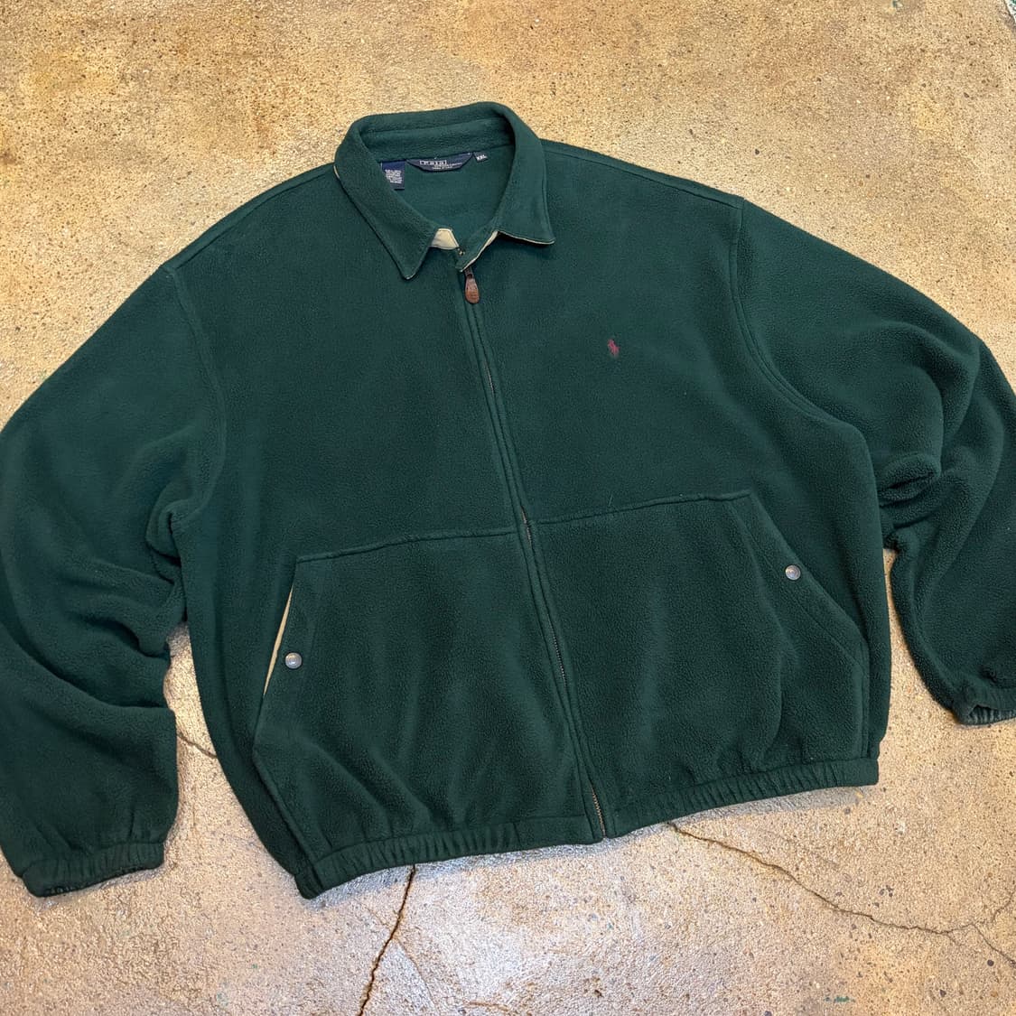 90s Made in USA 빈티지 폴로랄프로렌 플리스 스윙자켓 스윙탑 상품이미지2
