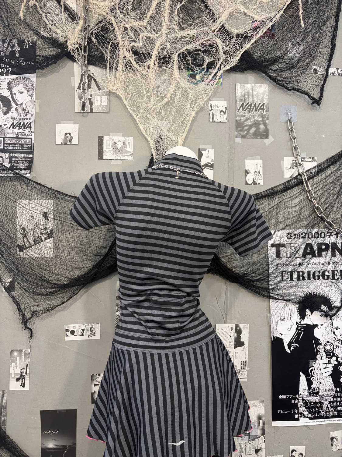 00‘s Onegyaru Stripe mini one-piece 상품이미지9