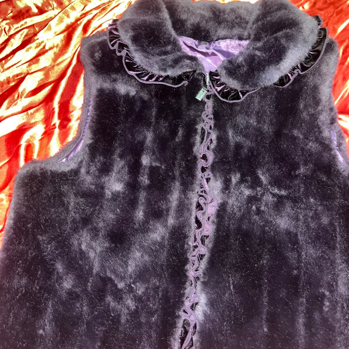 퍼플 레이스 빈티지 퍼조끼 상품이미지1