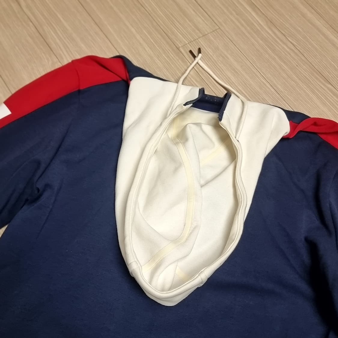 폴로 랄프로렌 네이비/레드 후드 집업(L) 상품이미지6