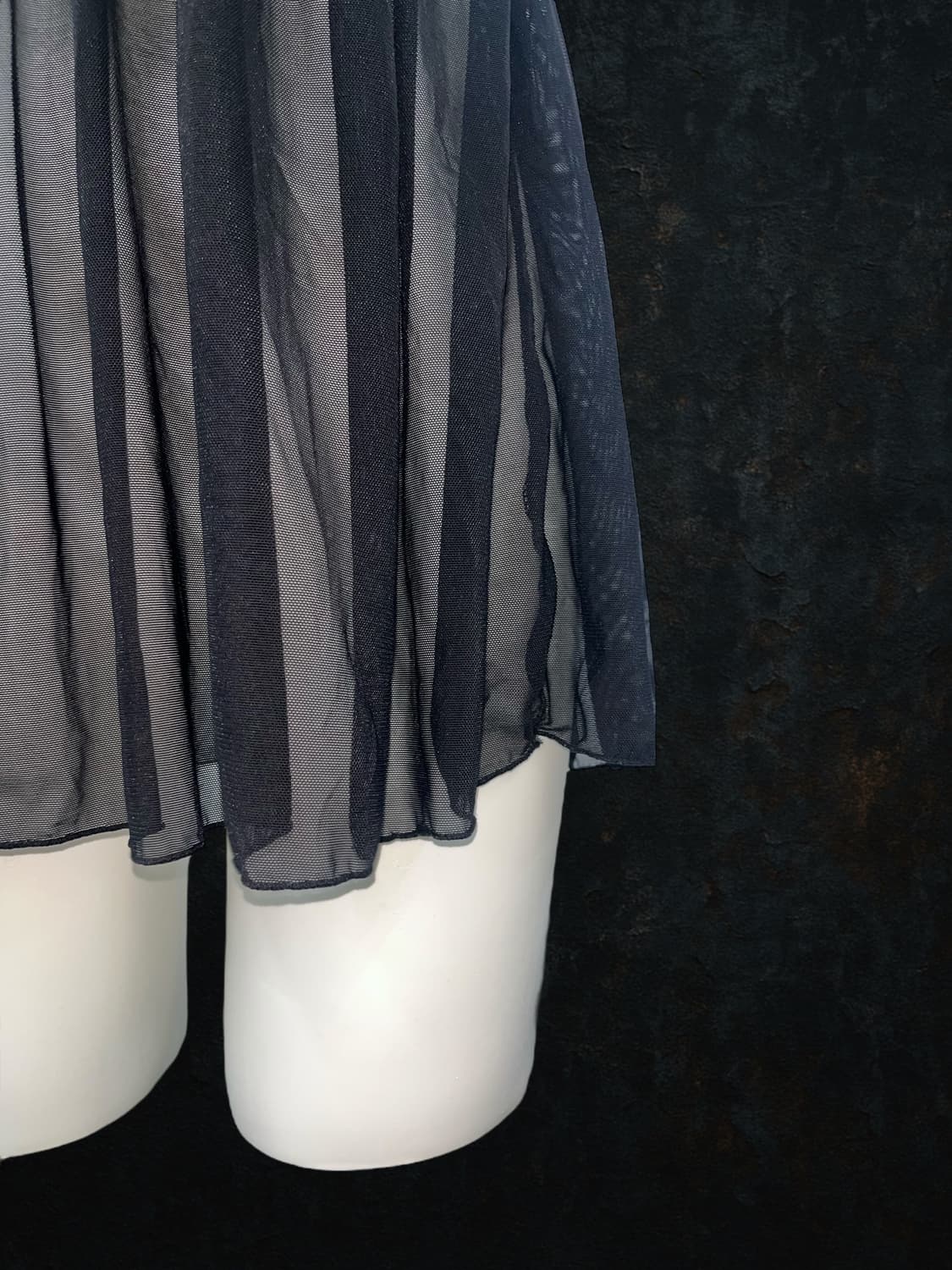black see-through lace sleeve 상품이미지3