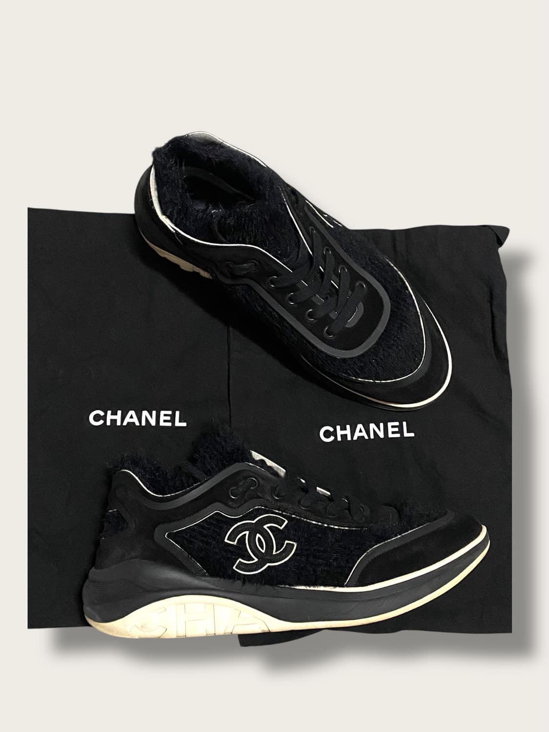 샤넬 트위드 스니커즈 42 상품이미지3