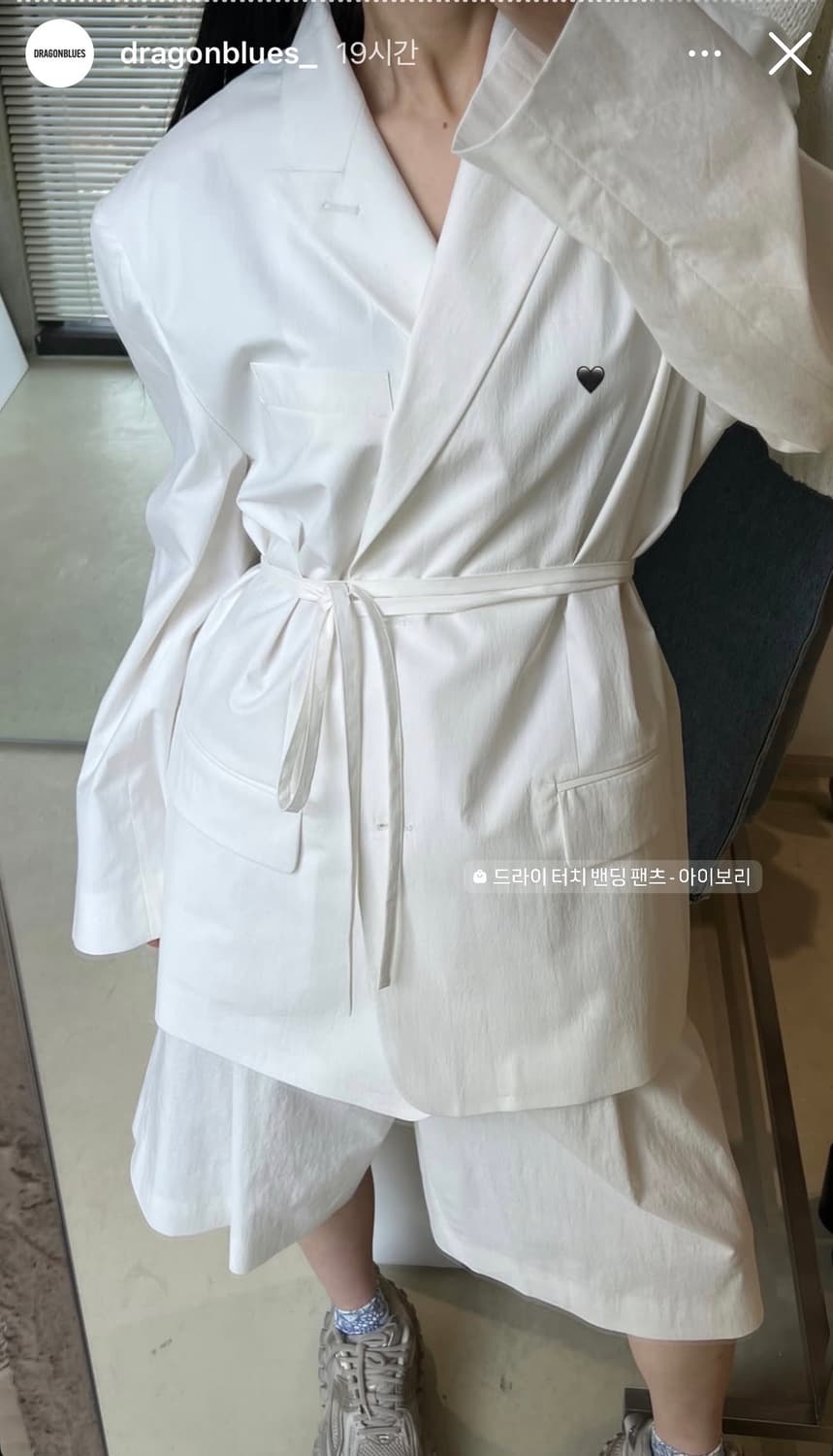 새상품) 드래곤블루스 드라이 터치 박시 싱글 스트랩 자켓 M 상품이미지10