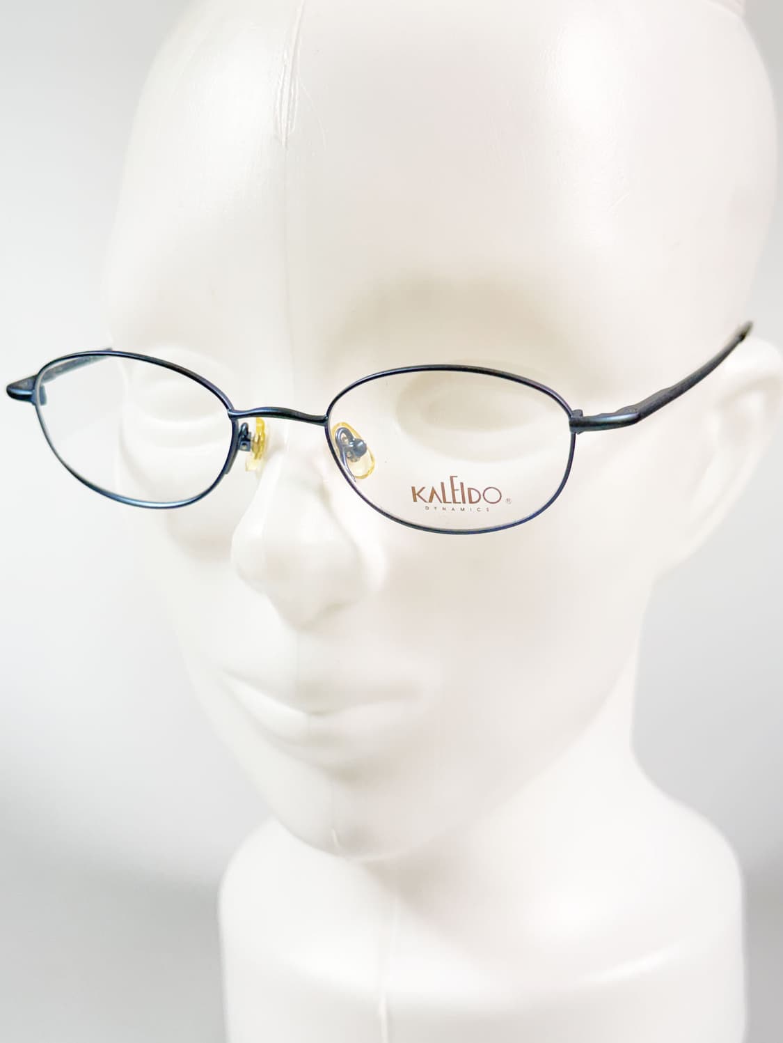 90s KALEIDO 블루 슬림 오벌 메탈 빈티지 안경 상품이미지8