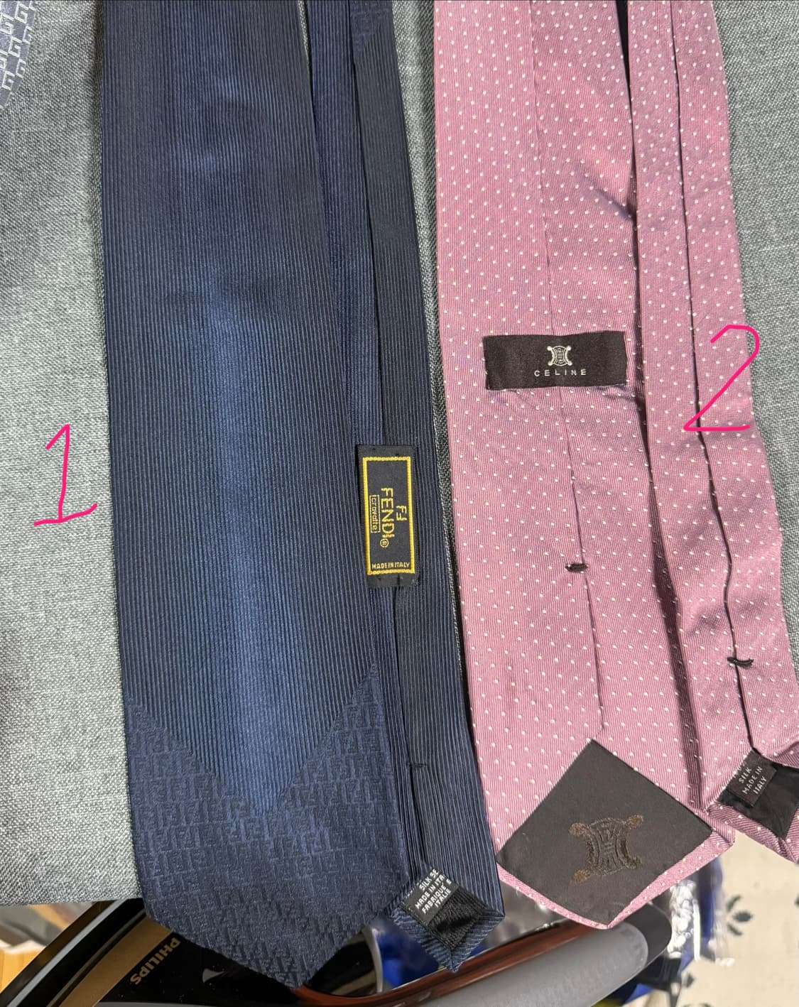 정품 명품 넥타이 20종 모음 (에르메스,루이비통, 구찌, 셀린 느 등등 상품이미지1