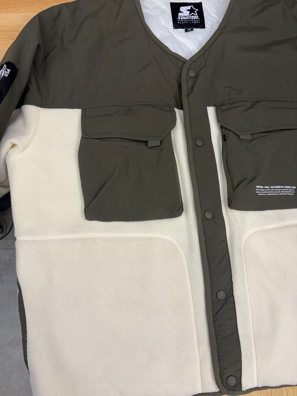 [M]스타터 플리스 자켓 카키 상품이미지4