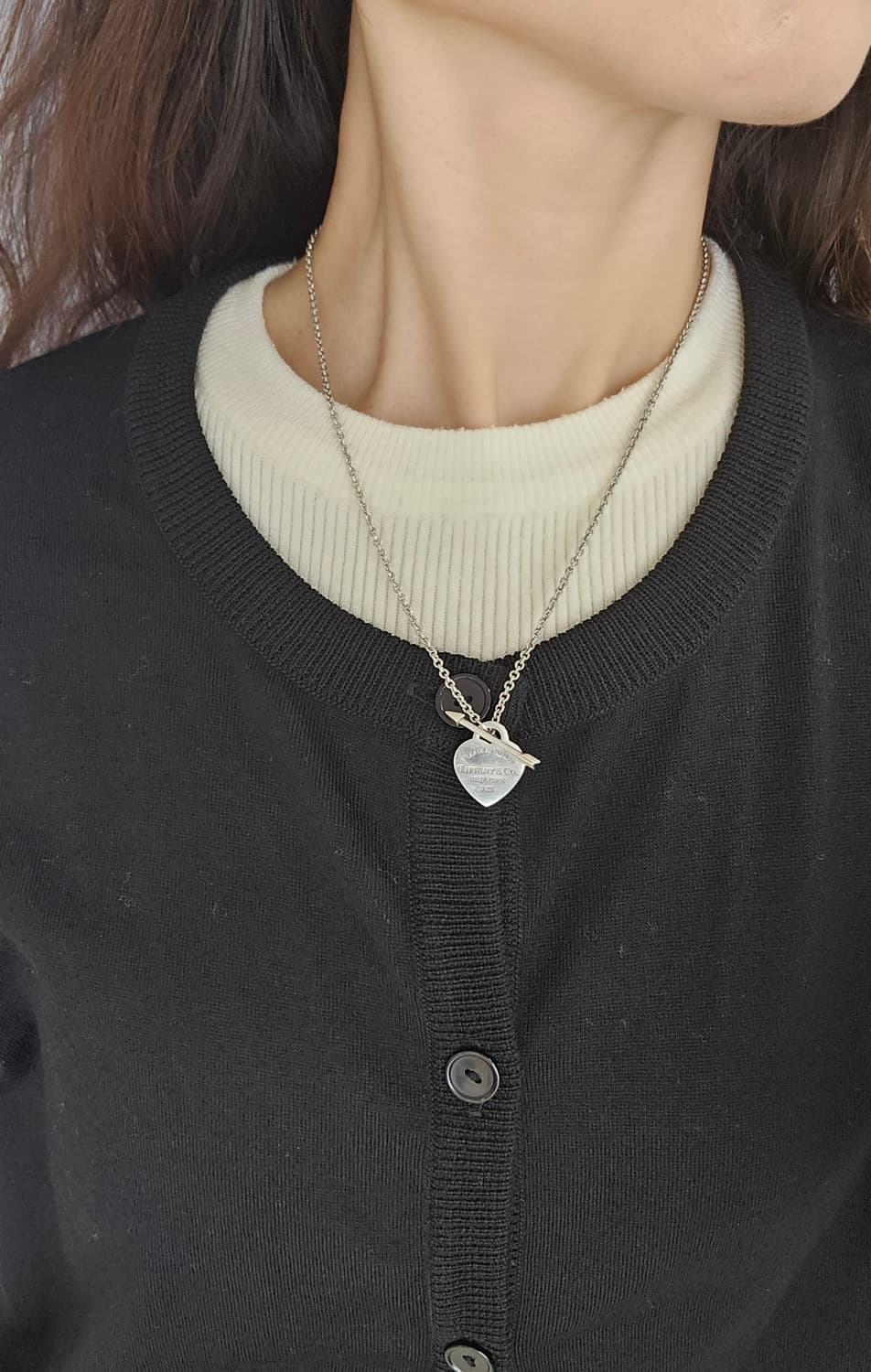 티파니앤코 리턴투 러브스트럭 하트 태그 목걸이 s [정품/영수증풀박스] 상품이미지6