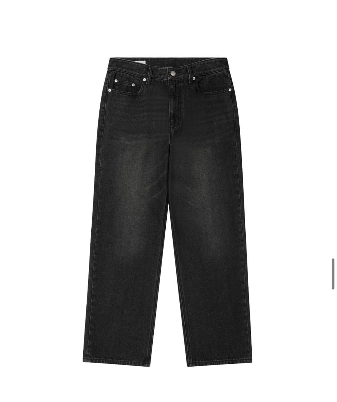 (M) 아워데이즈 리버티 세미 와이드 데님 팬츠 BLACK 판매 상품이미지6