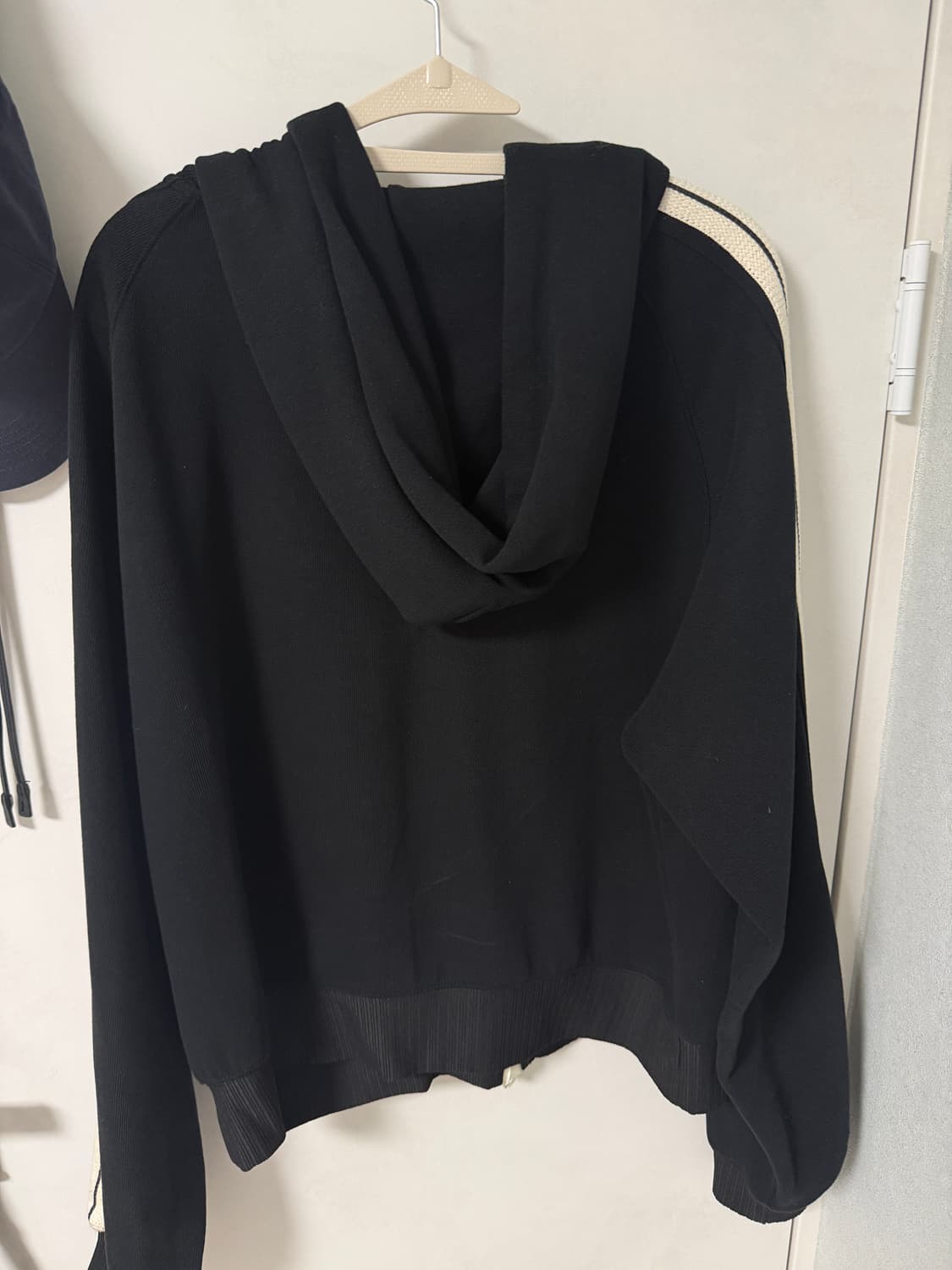 세터 로턴 루즈핏 후드 집업 캐비어 블랙 L 상품이미지5