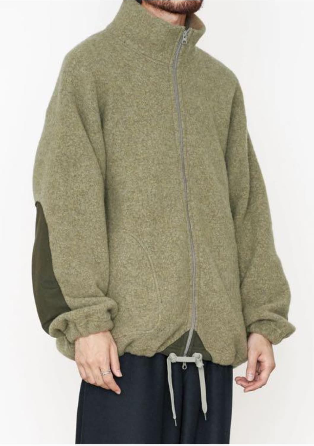 마카웨어 울 앙고라 집업 자켓 상품이미지5
