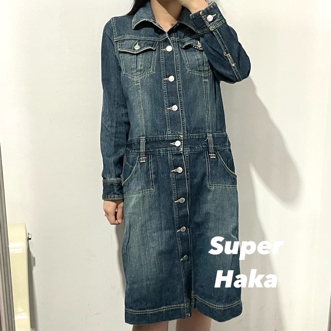 슈퍼하카 데님 원피스 상품이미지1