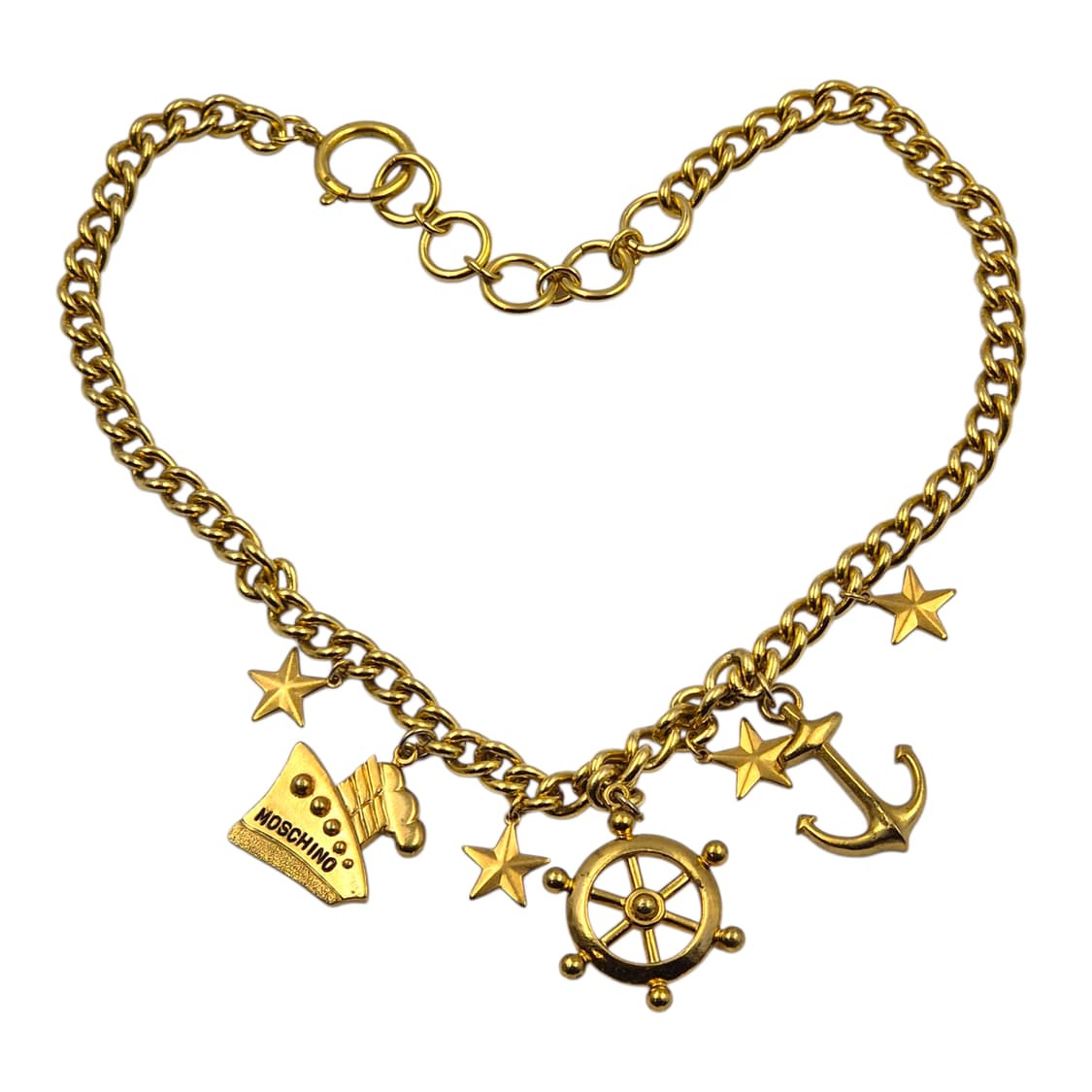 80s 모스키노 빈티지 마린 앵커 볼드 초커 상품이미지5