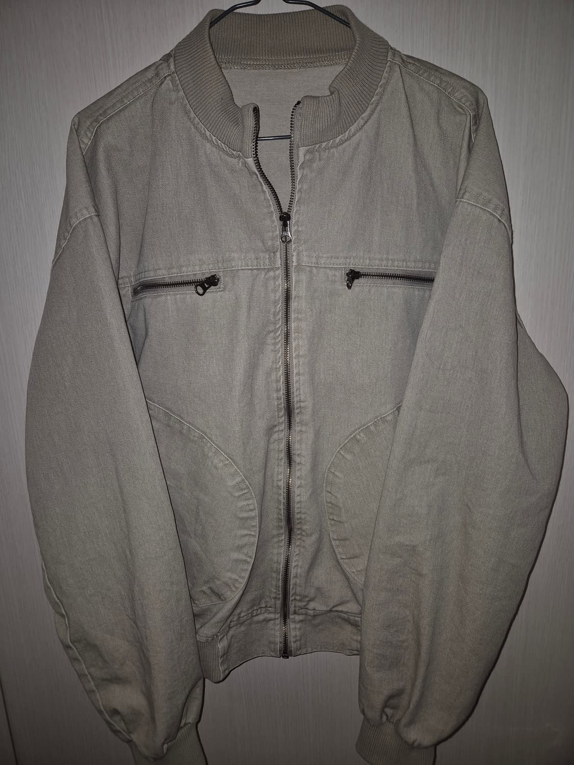 스포티에이드 마켓템 입질 베이지 봄버 자켓 상품이미지4