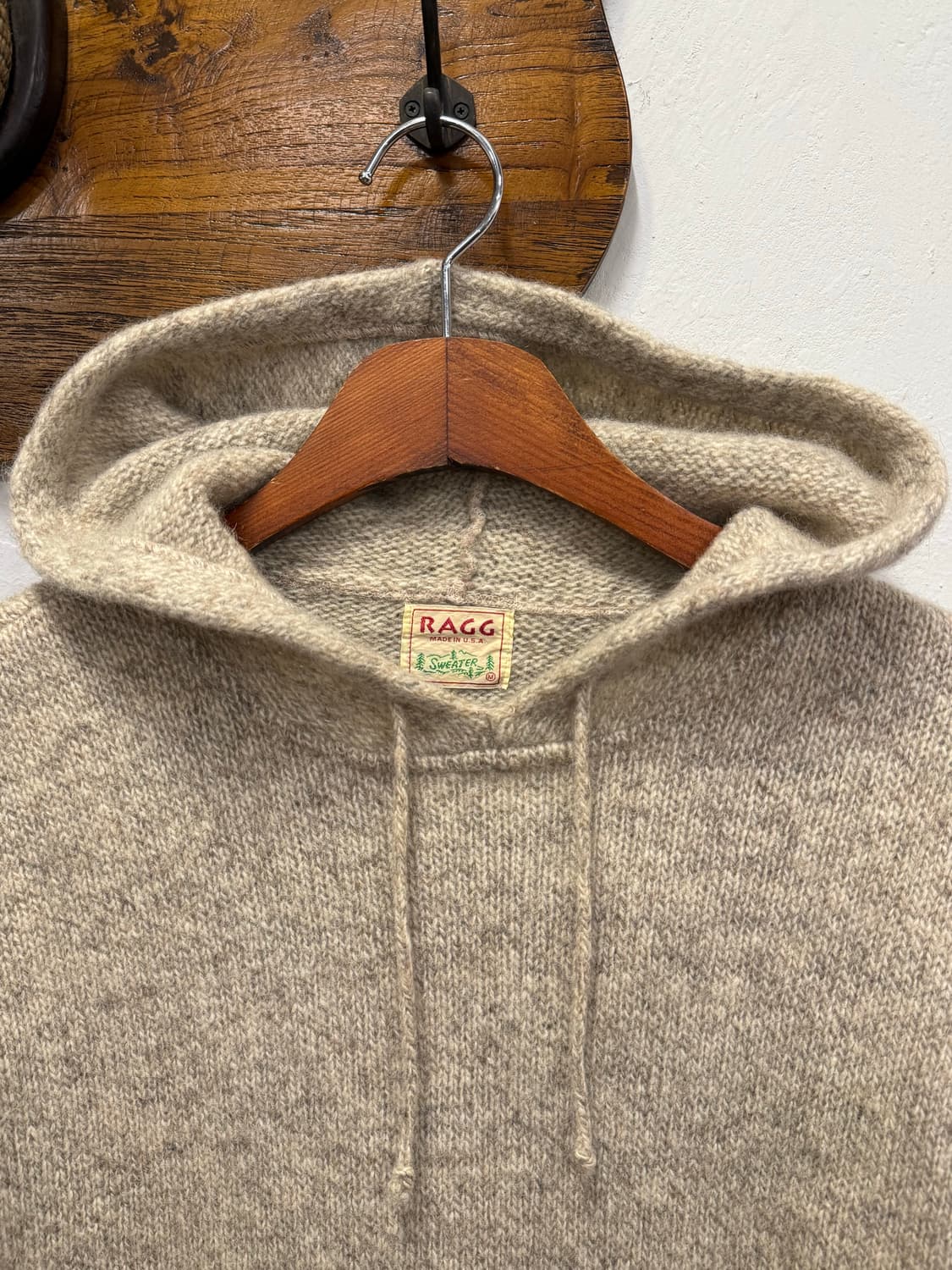 M) USA Ragg Wool Knit Hoodie 상품이미지4