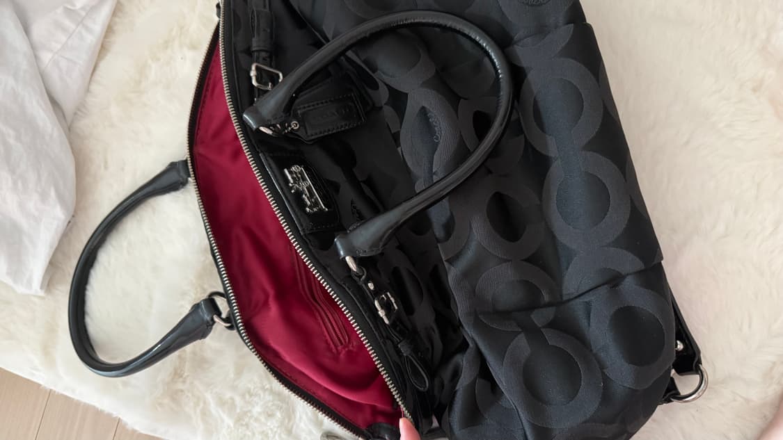 코치 빈티지 가방 버건디  상품이미지2