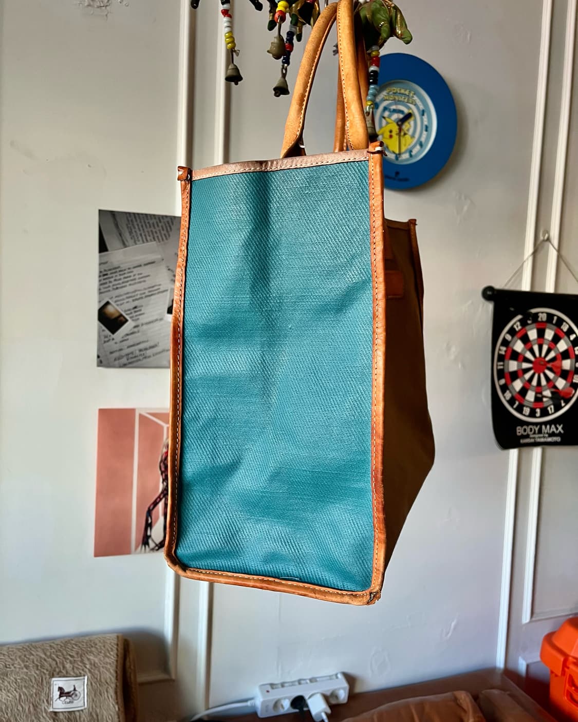 Old Paul Smith Leather Canvas Tote Bag 상품이미지4