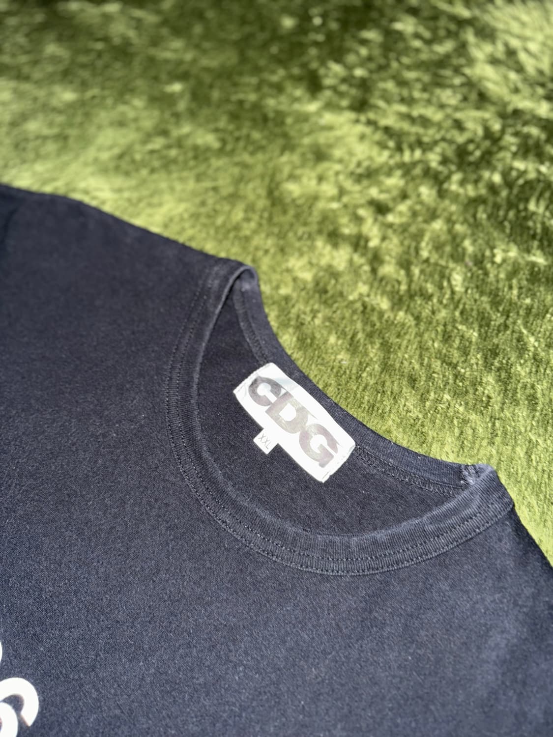 [XXL] 꼼데가르송 CDG 1986 로고 티셔츠 블랙 상품이미지3